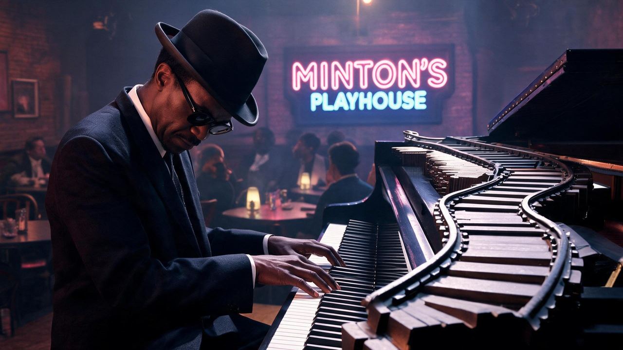 Thelonious Monk, portrait painted by MLow