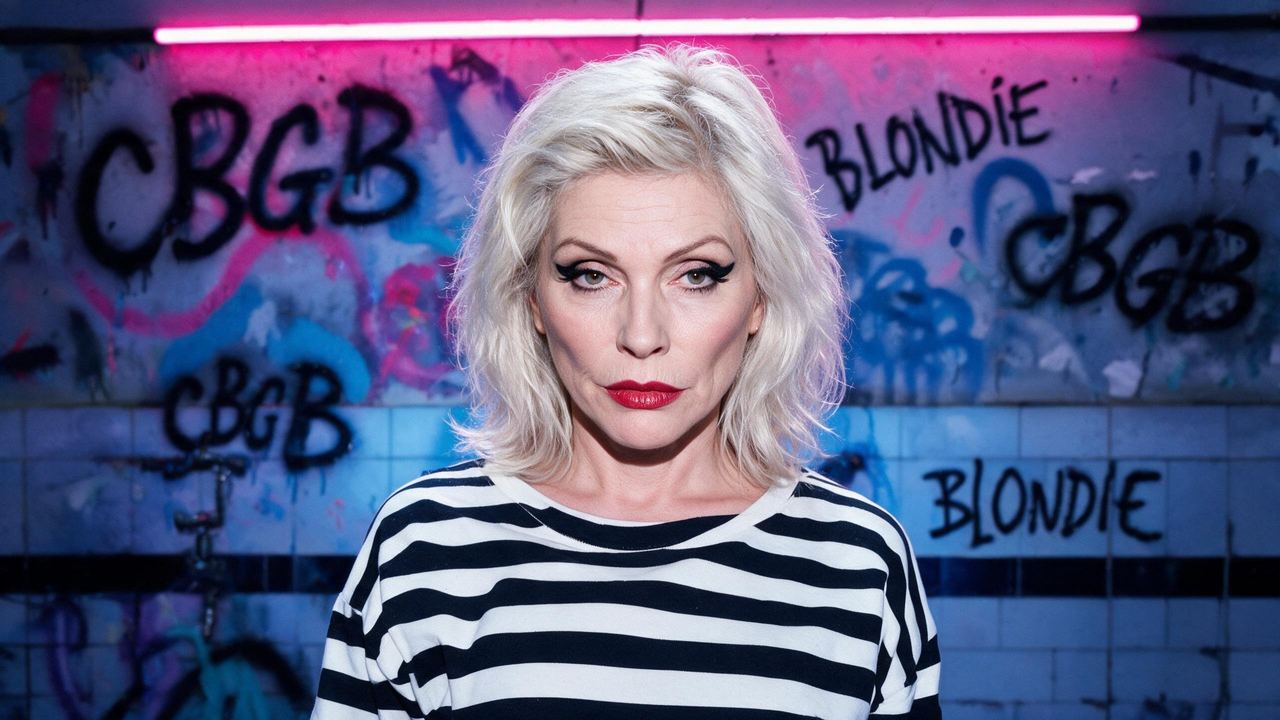 Debbie Harry, portrait painted by MLow