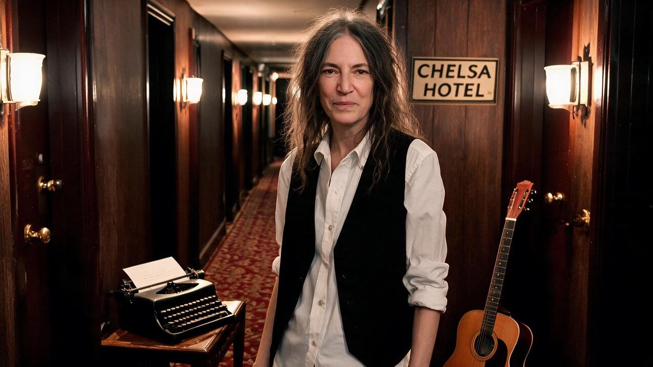 Patti Smith, portrait painted by MLow