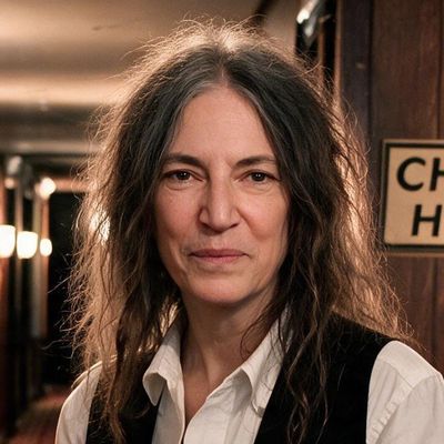 Patti Smith, painted by MLow as a New Yorker