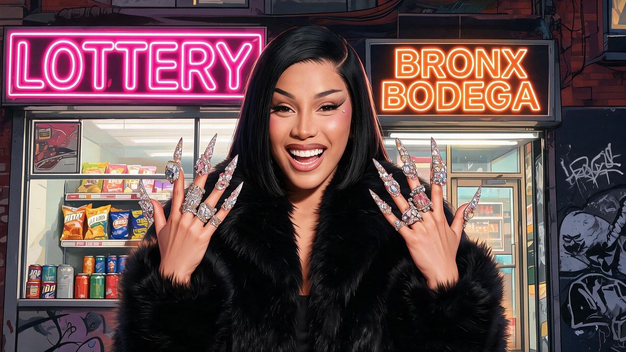 Cardi B, portrait painted by MLow