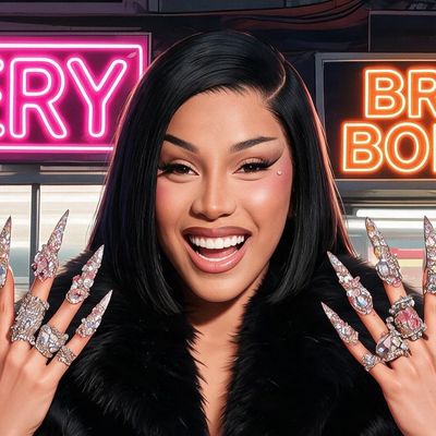 Cardi B, painted by MLow as a New Yorker