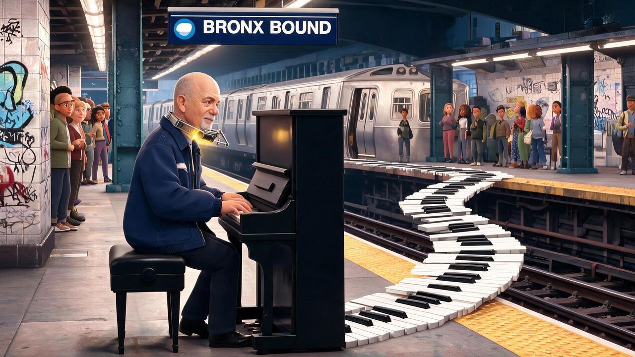Billy Joel, portrait painted by MLow