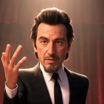 Al Pacino, painted by MLow as a New Yorker
