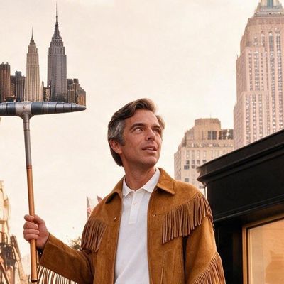 Ralph Lauren, painted by MLow as a New Yorker