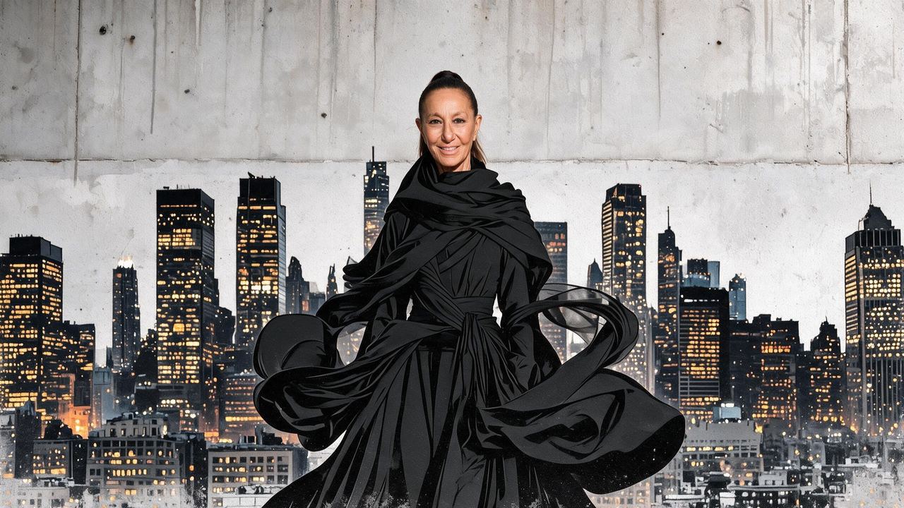 Donna Karan, portrait painted by MLow