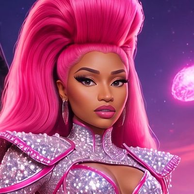 Nicki Minaj, painted by MLow as a New Yorker