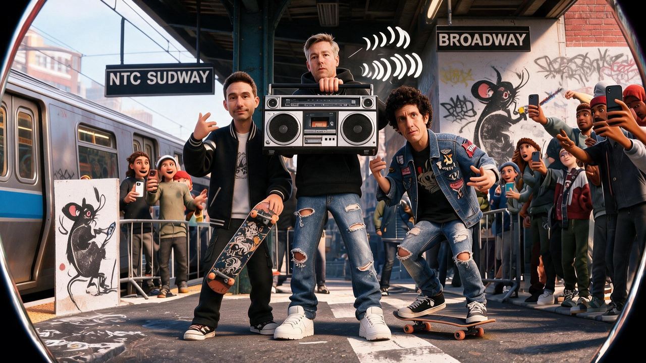 Beastie Boys, portrait painted by MLow