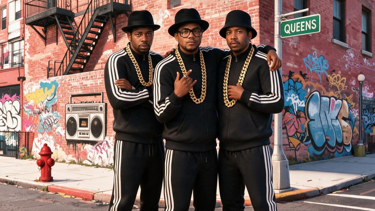 Run-DMC, portrait painted by MLow