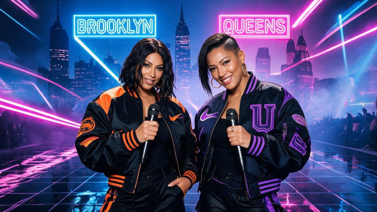 Salt-N-Pepa, portrait painted by MLow