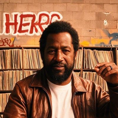 DJ Kool Herc, painted by MLow as a New Yorker