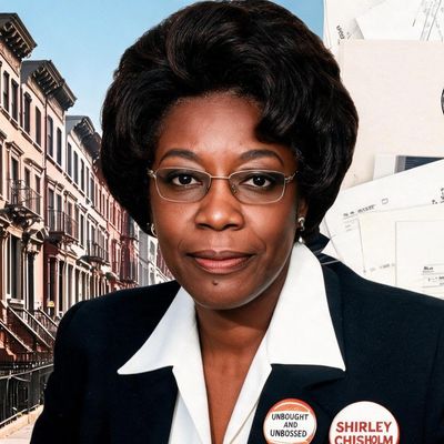 Shirley Chisholm, painted by MLow as a New Yorker