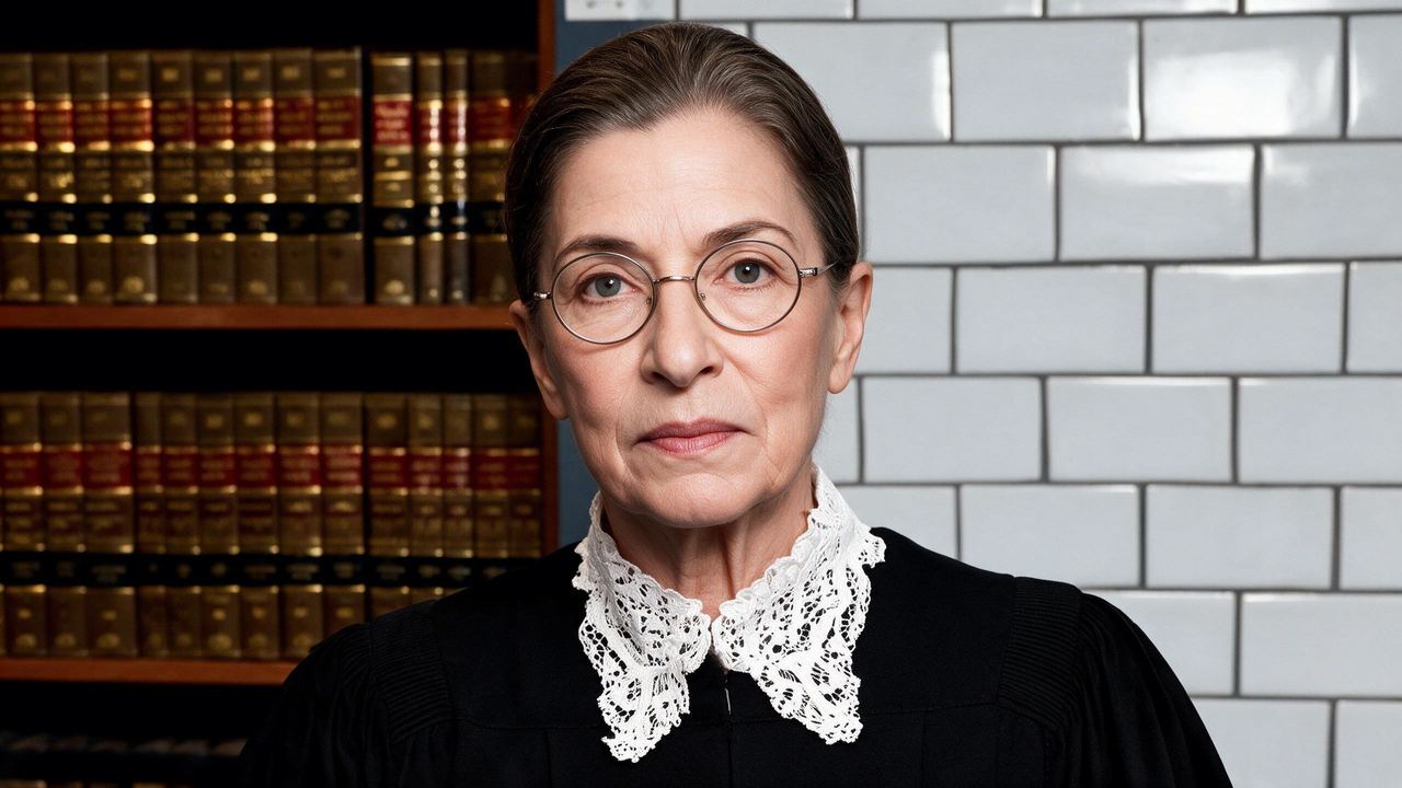 Ruth Bader Ginsburg, portrait painted by MLow