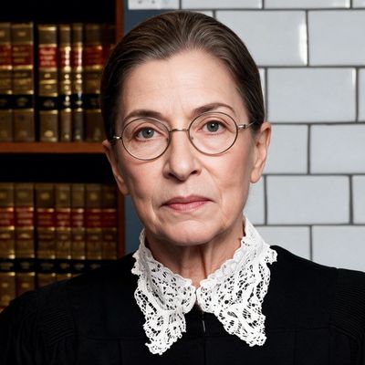 Ruth Bader Ginsburg, painted by MLow as a New Yorker