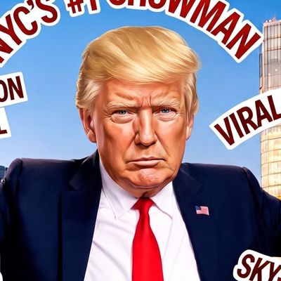 Donald Trump, painted by MLow as a New Yorker