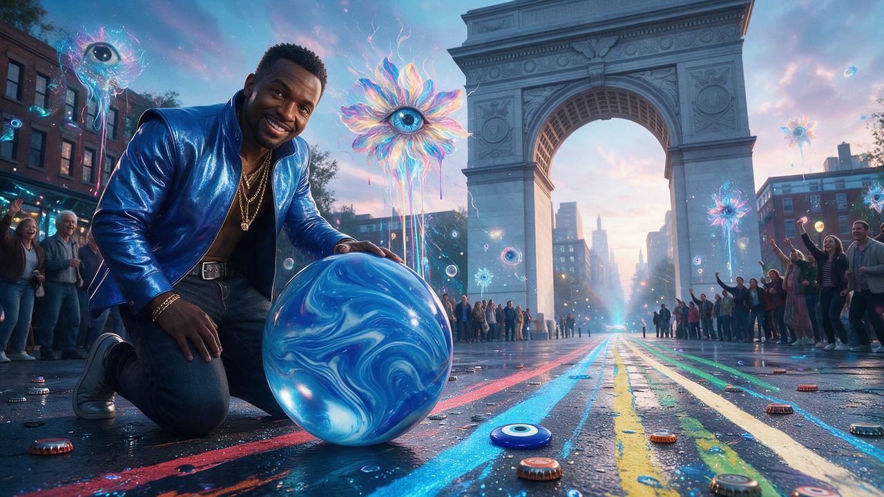 ericbelair13, portrait painted by MLow: Kneeling With Fresh Prince at Washington Square