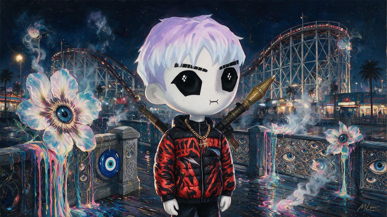 EustazZ, portrait painted by MLow: Bazooka on the Boardwalk