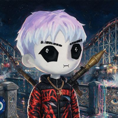 EustazZ, portrait painted by MLow: Bazooka on the Boardwalk