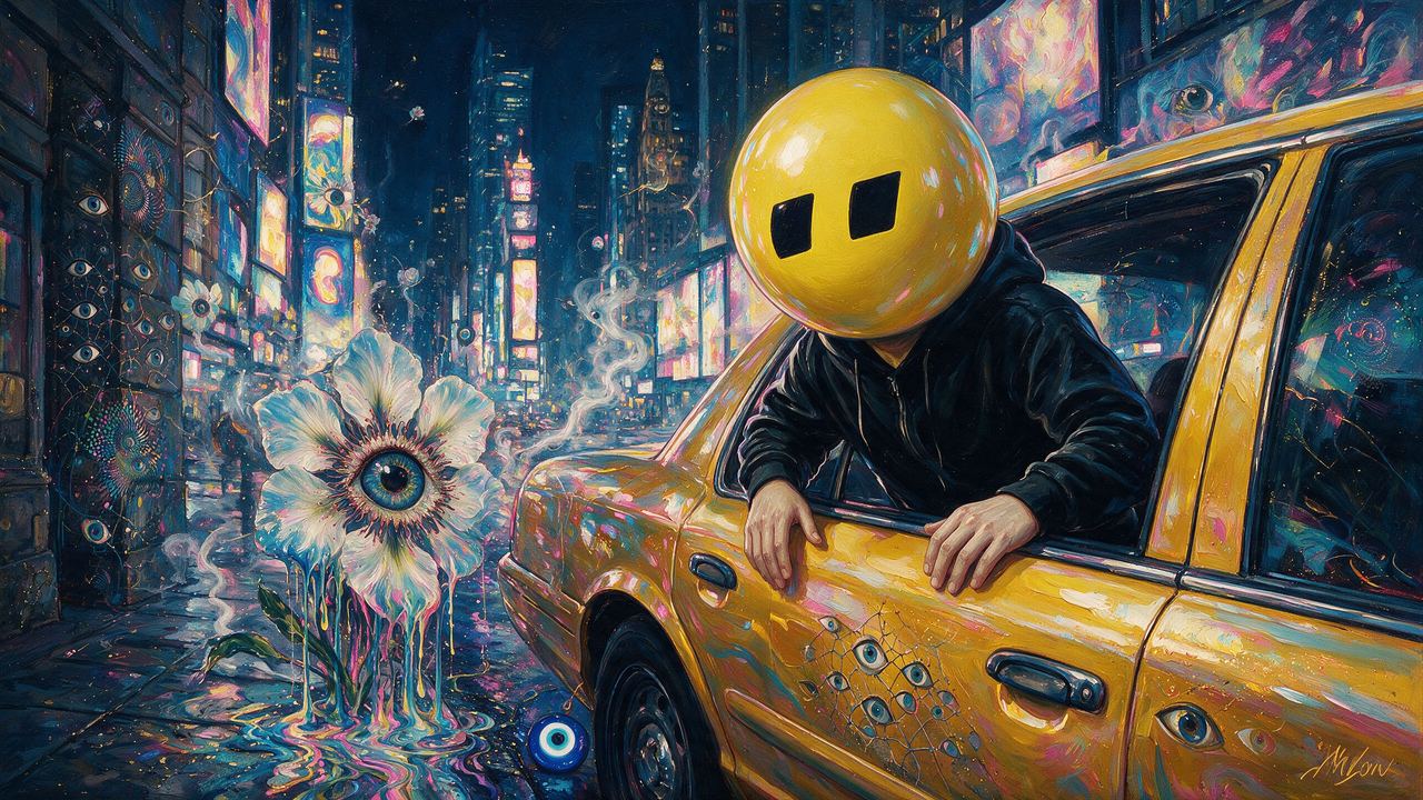 exacttalltakin, portrait painted by MLow: Yellow Head, Yellow Cab