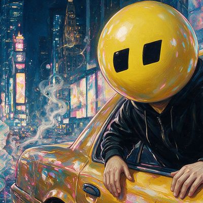 exacttalltakin, portrait painted by MLow: Yellow Head, Yellow Cab