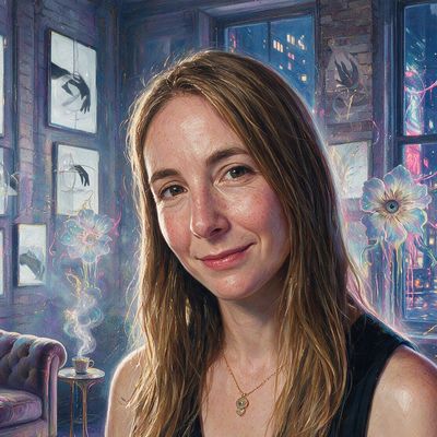 Fanny Lakoubay, portrait painted by MLow: Hands on Every Wall