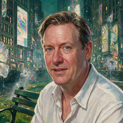 Fred Wilson, painted by MLow as a New Yorker