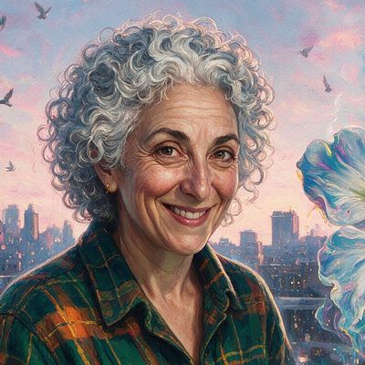 fuzzyolivetrout, portrait painted by MLow: Pigeon Coop in Bushwick