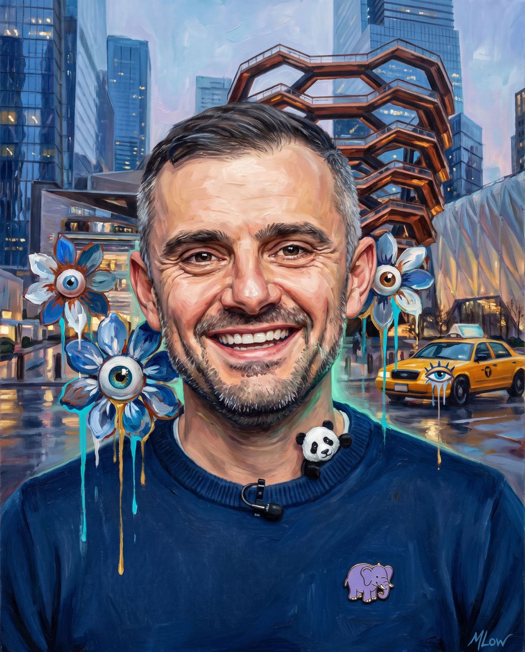 Gary Vaynerchuk, portrait painted by MLow: The Man Who Bet on Attention