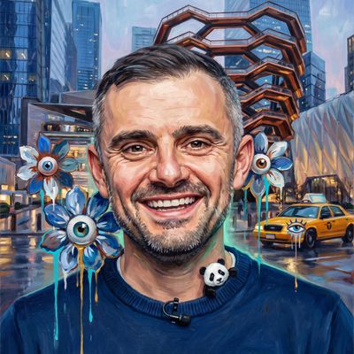 Gary Vaynerchuk, painted by MLow as a New Yorker