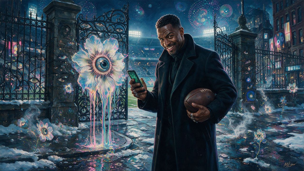 generationalfumbler, portrait painted by MLow: Snow at the Polo Grounds Gate