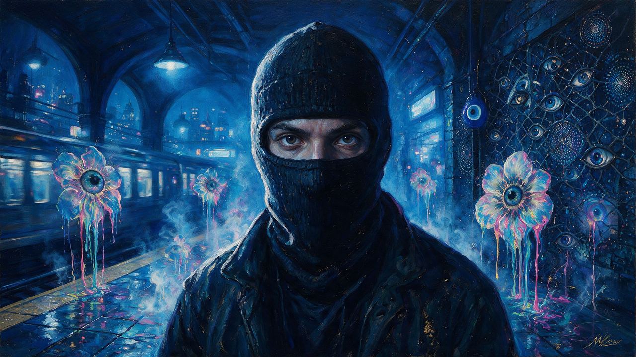 Giann, portrait painted by MLow: Blue Hour, Fourteenth Street