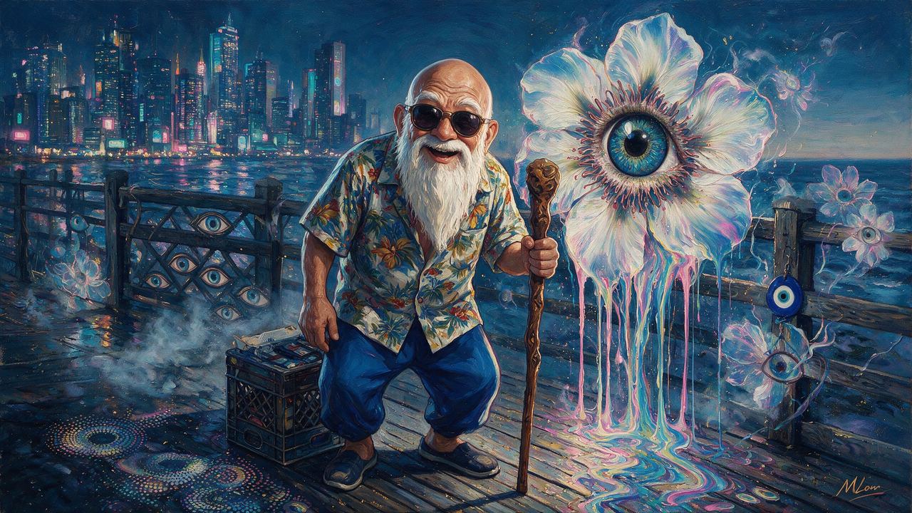 gl_aw_at_paragon, portrait painted by MLow: The Old Master at Coney