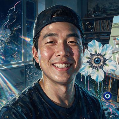Grant Yun, portrait painted by MLow: Prism at the Window