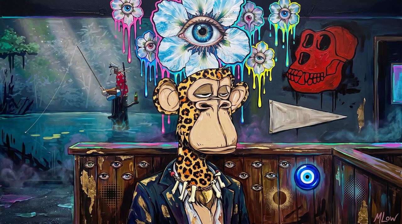 Greg Solano, portrait painted by MLow: Booth on the Bowery