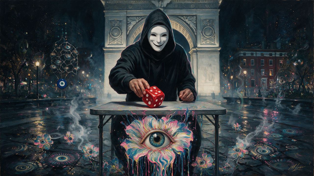 h14, portrait painted by MLow: Dice Under the Arch
