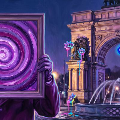 habwa, portrait painted by MLow: The Spiral at Grand Army Plaza