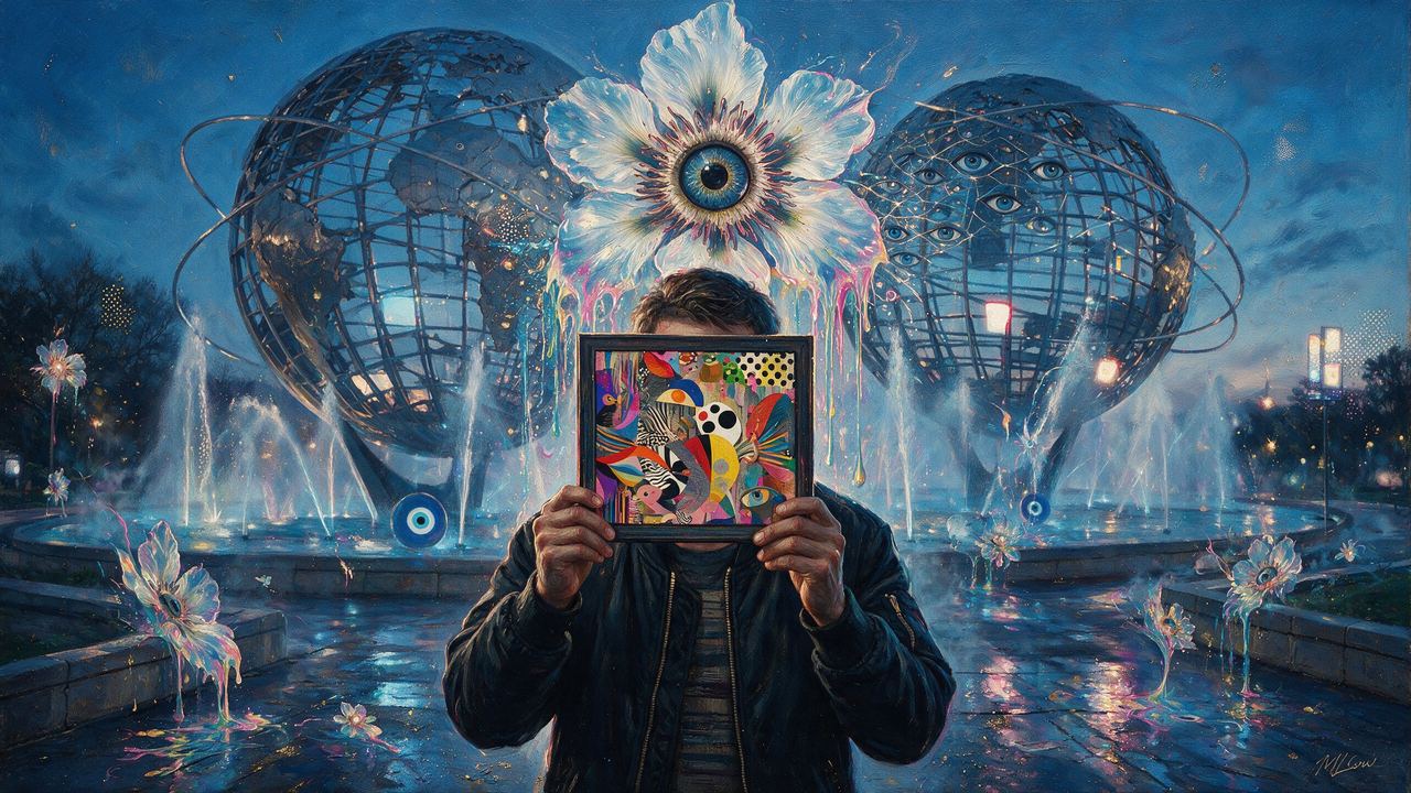 hhabbdnjd, portrait painted by MLow: Paper Birds Under the Unisphere