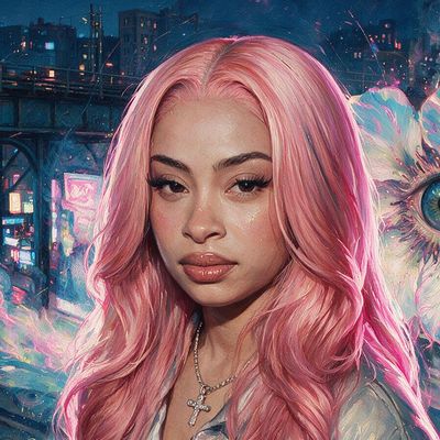 Ice Spice, portrait painted by MLow: Princess of the Concourse