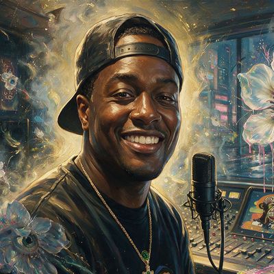 Illa da Producer, painted by MLow as a New Yorker