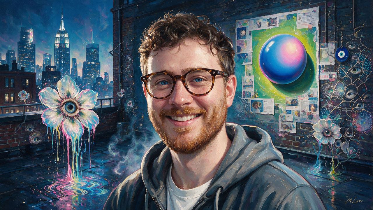 Jacob Horne, portrait painted by MLow: The Orb on the Wall