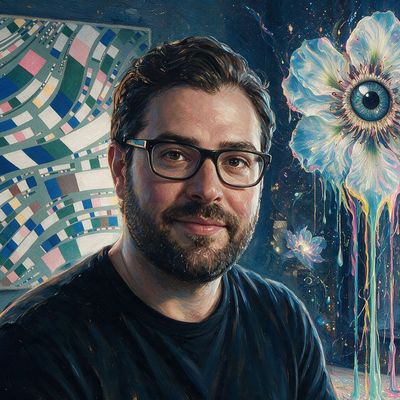 Jake Brukhman, painted by MLow as a New Yorker