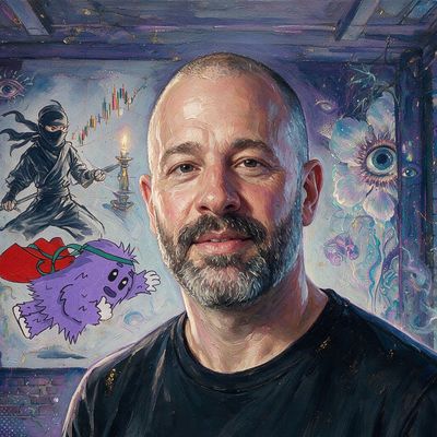 Jason Goldberg, painted by MLow as a New Yorker