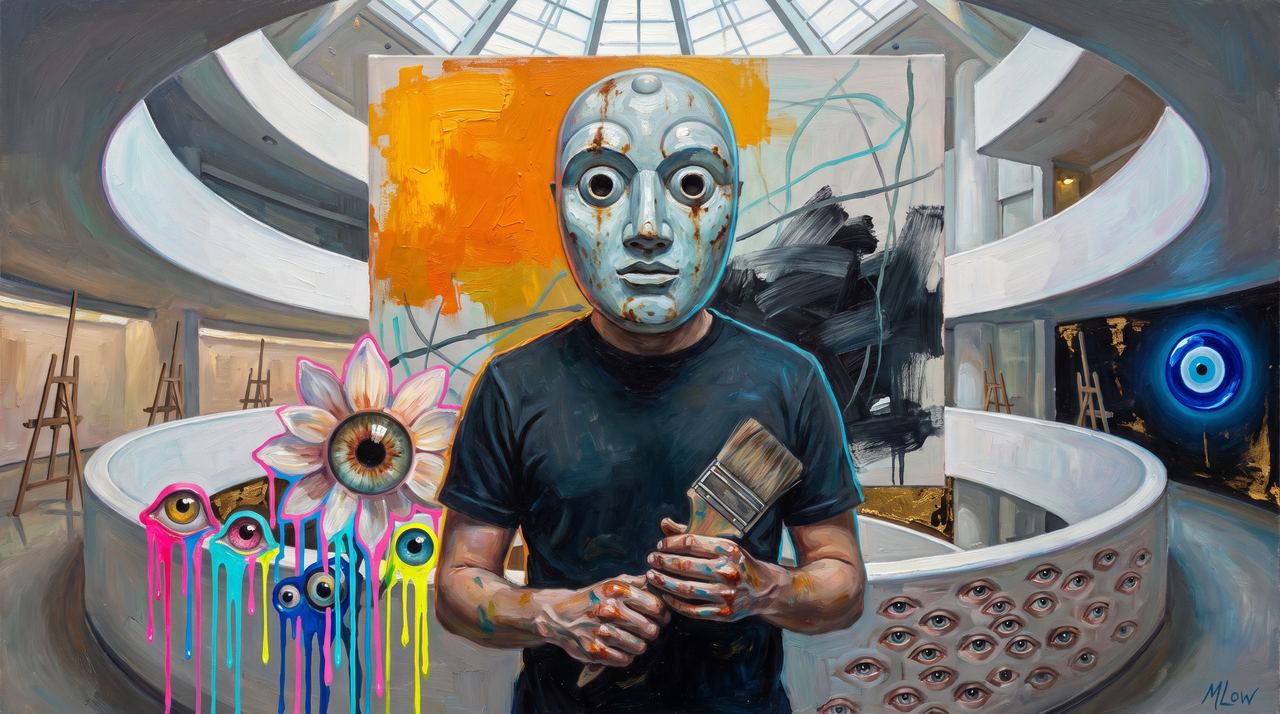 JCode, portrait painted by MLow: The Stone Mask on the Spiral