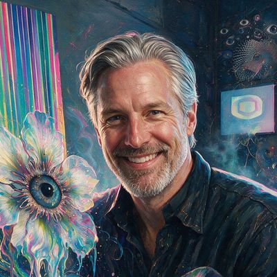 Jeff Davis, painted by MLow as a New Yorker