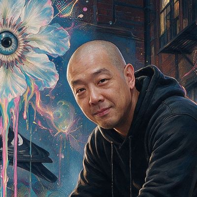 Jeff Staple, painted by MLow as a New Yorker