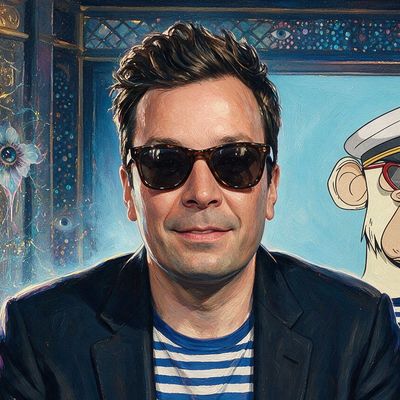 Jimmy Fallon, painted by MLow as a New Yorker