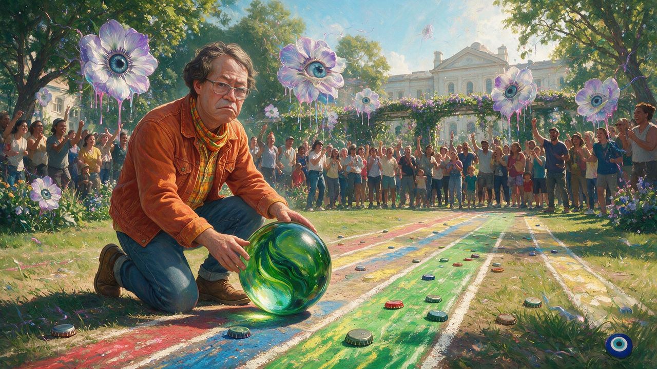Johndoe8891, portrait painted by MLow: Kneeling With Anon at Snug Harbor