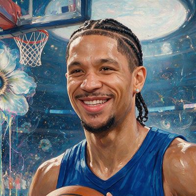 Josh Hart, portrait painted by MLow: Every Loose Ball in the Building