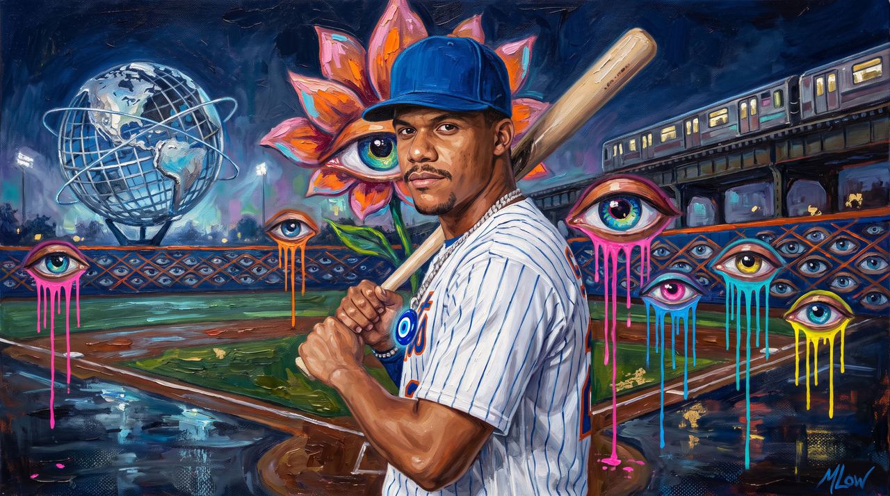 Juan Soto, portrait painted by MLow: The Shuffle Under the 7