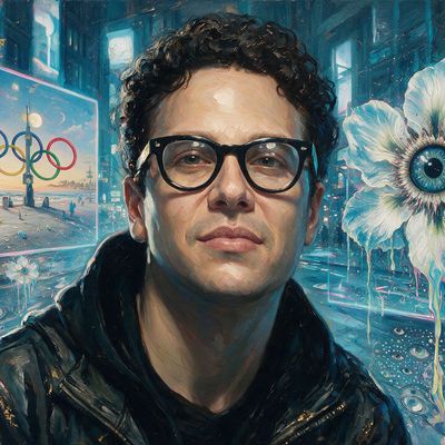 Justin Fredericks, painted by MLow as a New Yorker